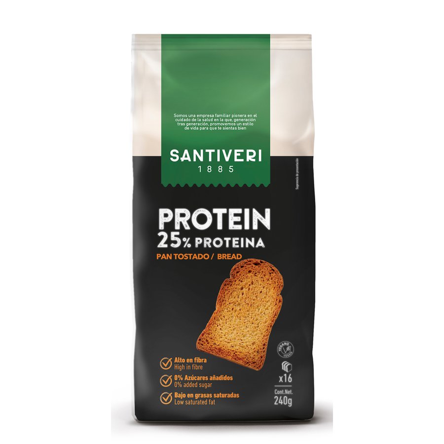 Pan tostado SANTIVERI Protein 240 g