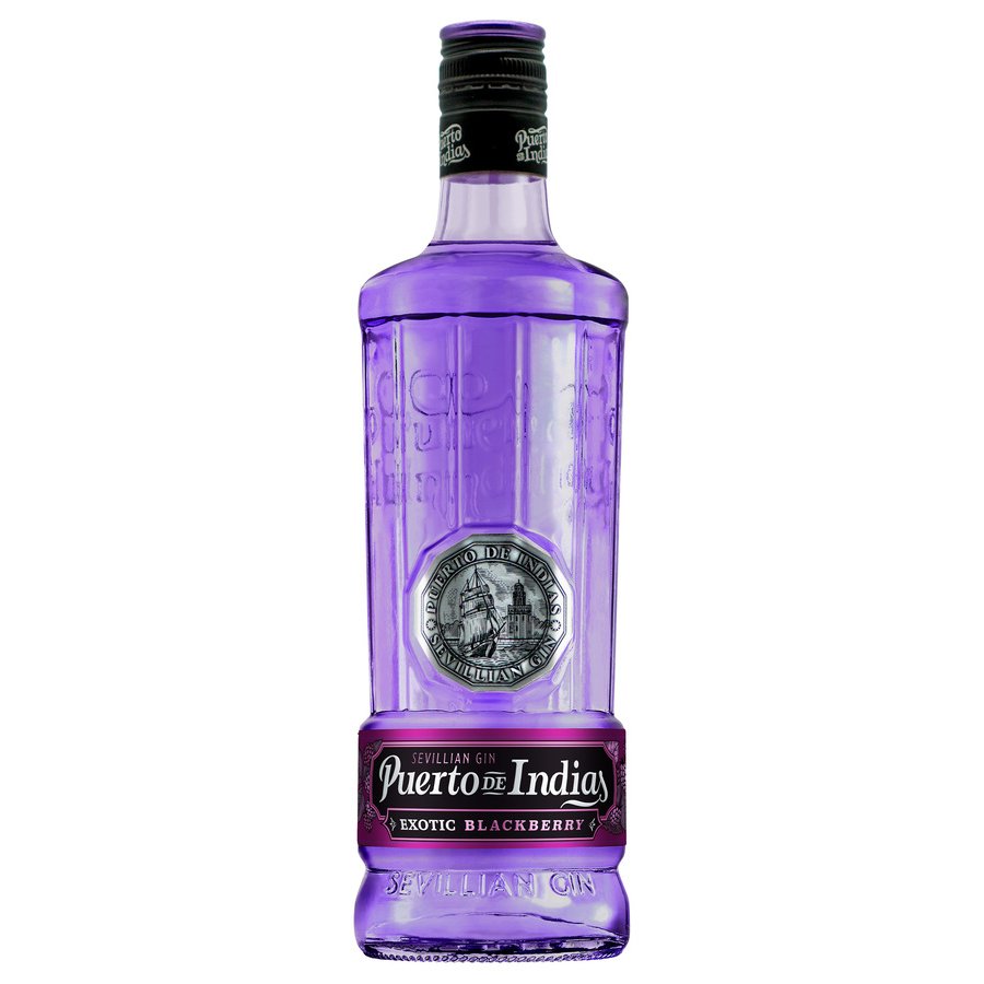Ginebra PUERTO DE INDIAS Exotic Blackberry botella 70 cl