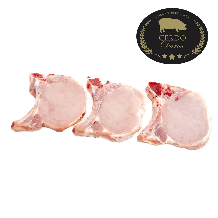 Chuleta de lomo de cerdo Duroc kilo