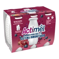 ACTIMEL DANONE líquido granada arándanos pack 6x100 g