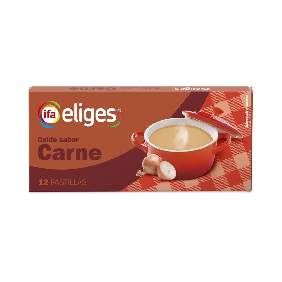 Caldo de carne 12 pastillas IFA ELIGES 120 g