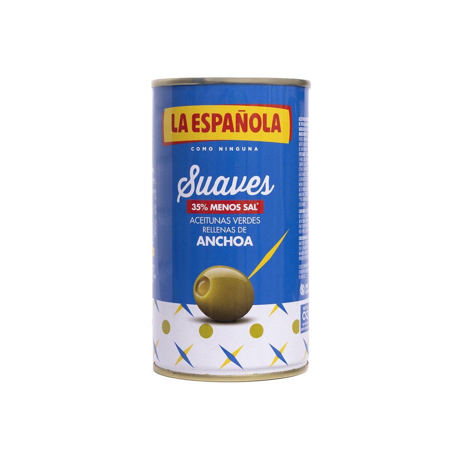 Aceituna rellena de anchoa LA ESPAÑOLA suave lata 150 g pne