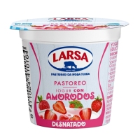 Yogur desnatado LARSA con fresas vaso 125 g