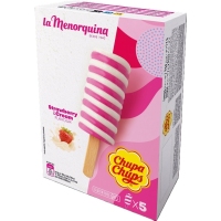 Helado fresa y crema LA MENORQUINA Chupa Chups 5 unidades 225 g