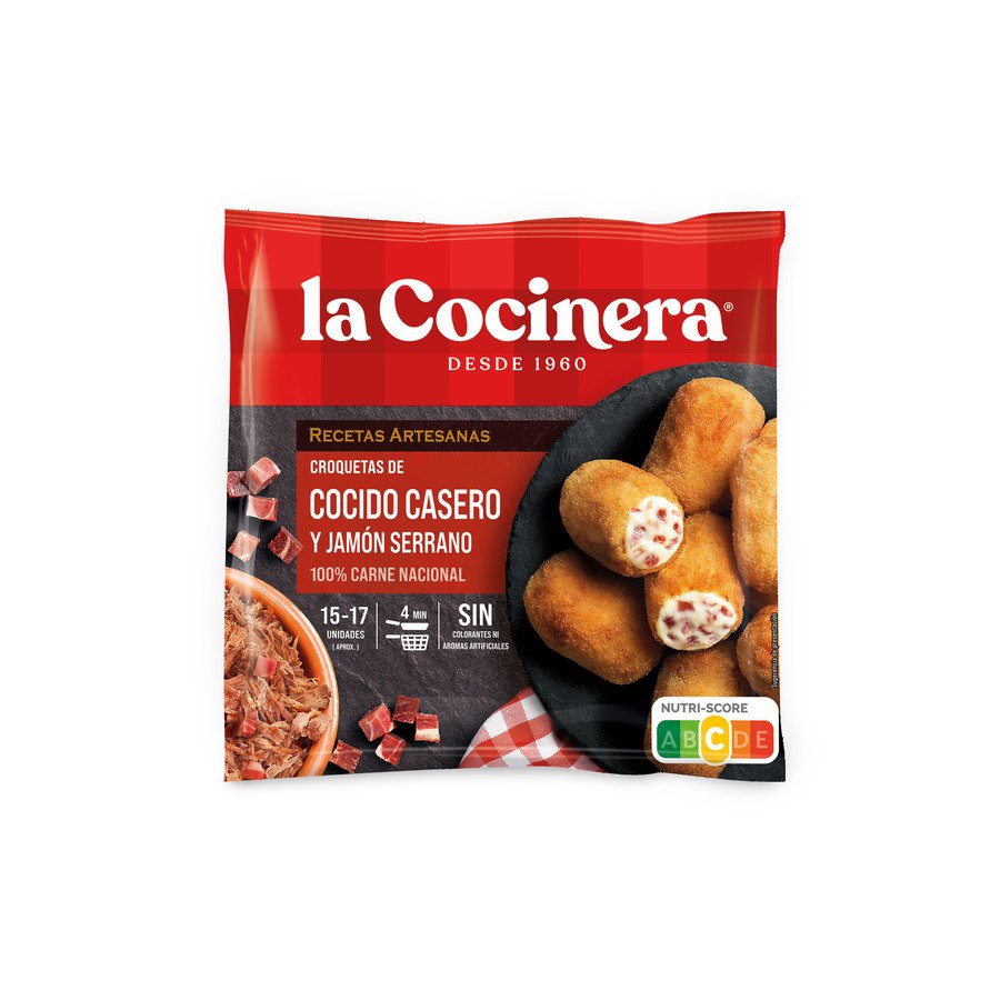 Croquetas congeladas artesanas LA COCINERA de cocido 500 g