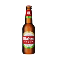 Cerveza MAHOU 5 estrellas sin gluten botella 33 cl
