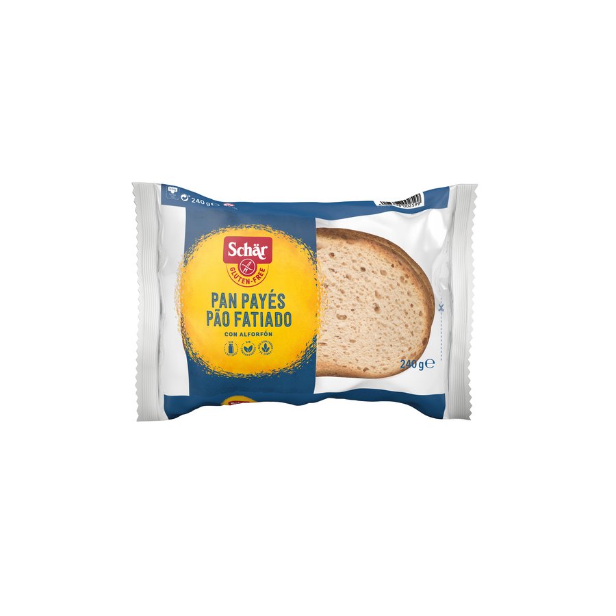 Pan payés SCHAR sin gluten 240 g
