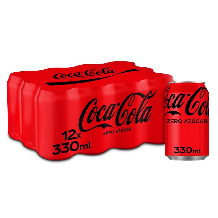 Refresco COCA-COLA Zero lata pack 12x33 cl