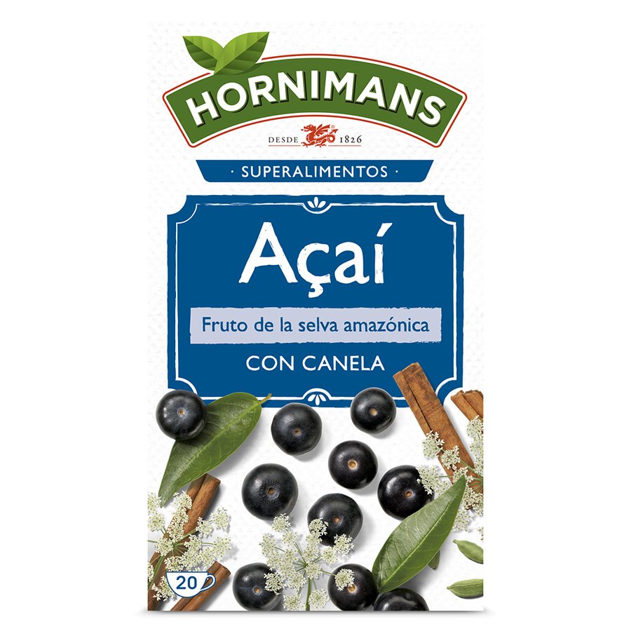 Infusión acai HORNIMANS sin teina estuche 20 unidades