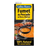 Fumet de pescado de roca e marisco 100% natural GALLINA BLANCA brik 1 l