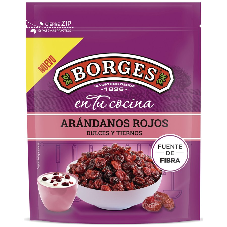 Arándanos rojos deshidratados BORGES 150 g