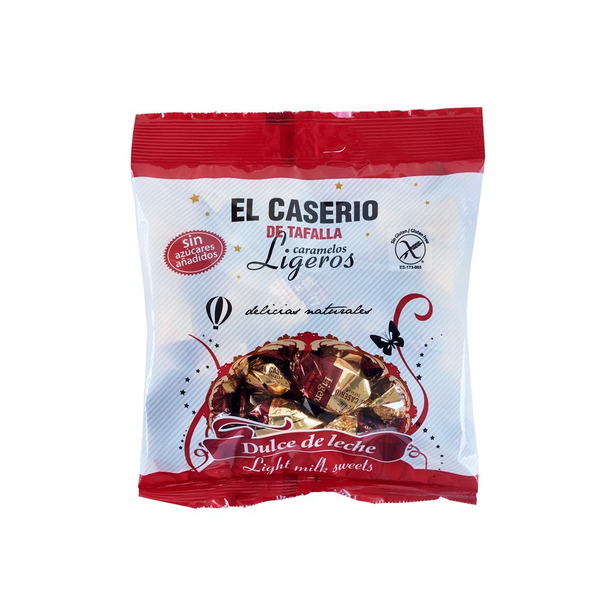 Caramelos EL CASERIO ligeros dulce de leche sin azúcar añadido 90 g