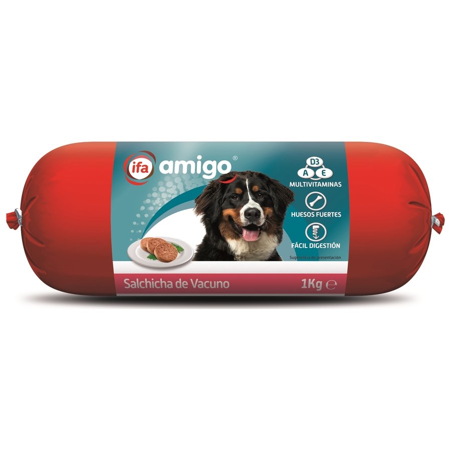 Alimento perro salchicha de vacuno IFA AMIGO 1 kg