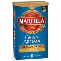 Café moído descafeinado natural MARCILLA paquete 200 g
