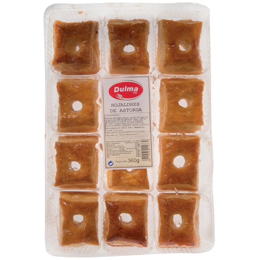 Hojaldres Astorga LA MALLORQUINA 12 unidades estuche 360 g