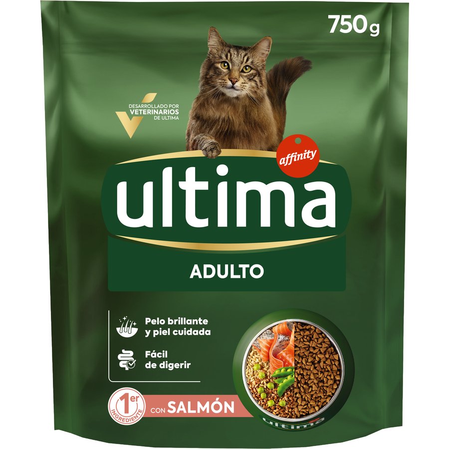 Alimento gato ULTIMA salmón 750 g