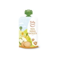 Alimento infantil BABY CUAC froita variada con galleta pouch 120 g