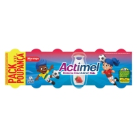 ACTIMEL DANONE líquido fresa kids pack 12x100 g