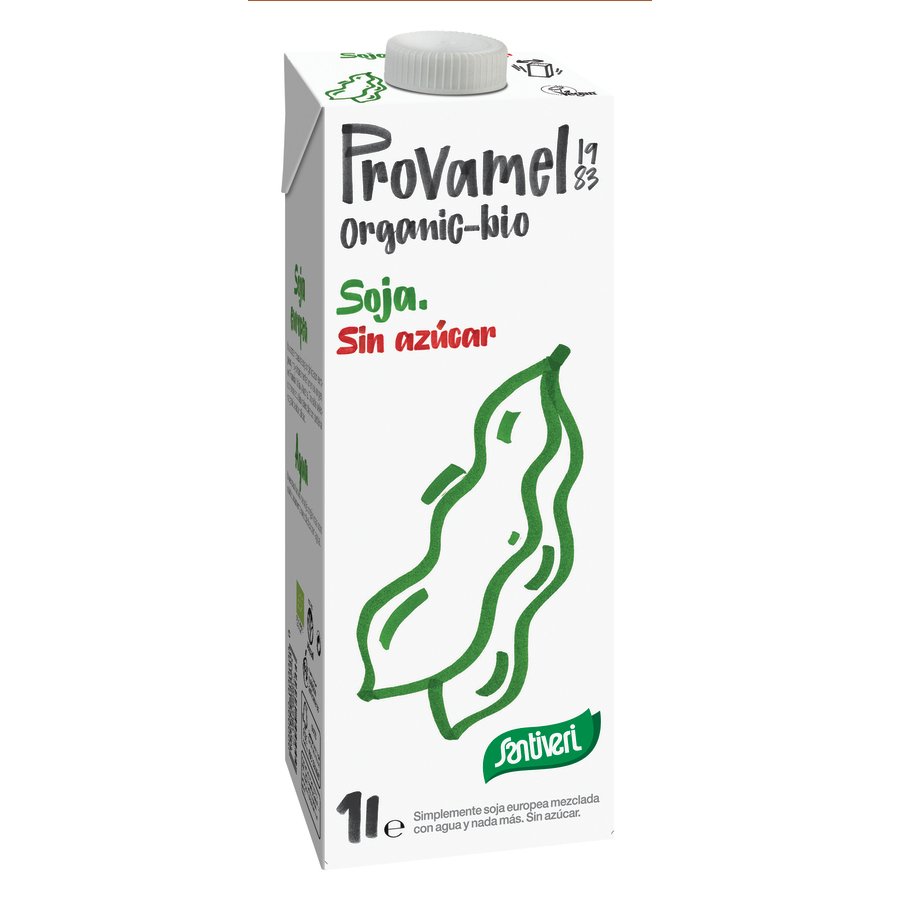 Bebida de soja SANTIVERI PROVAMEL sin azúcar brik 1 l