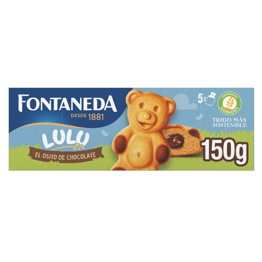 Bizcochito relleno chocolate  lulu FONTANEDA 5x30 g