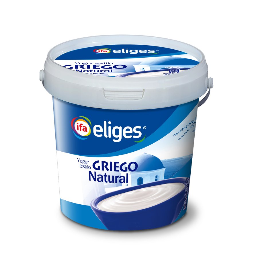 Yogur estilo griego IFA ELIGES natural cubo 1 k
