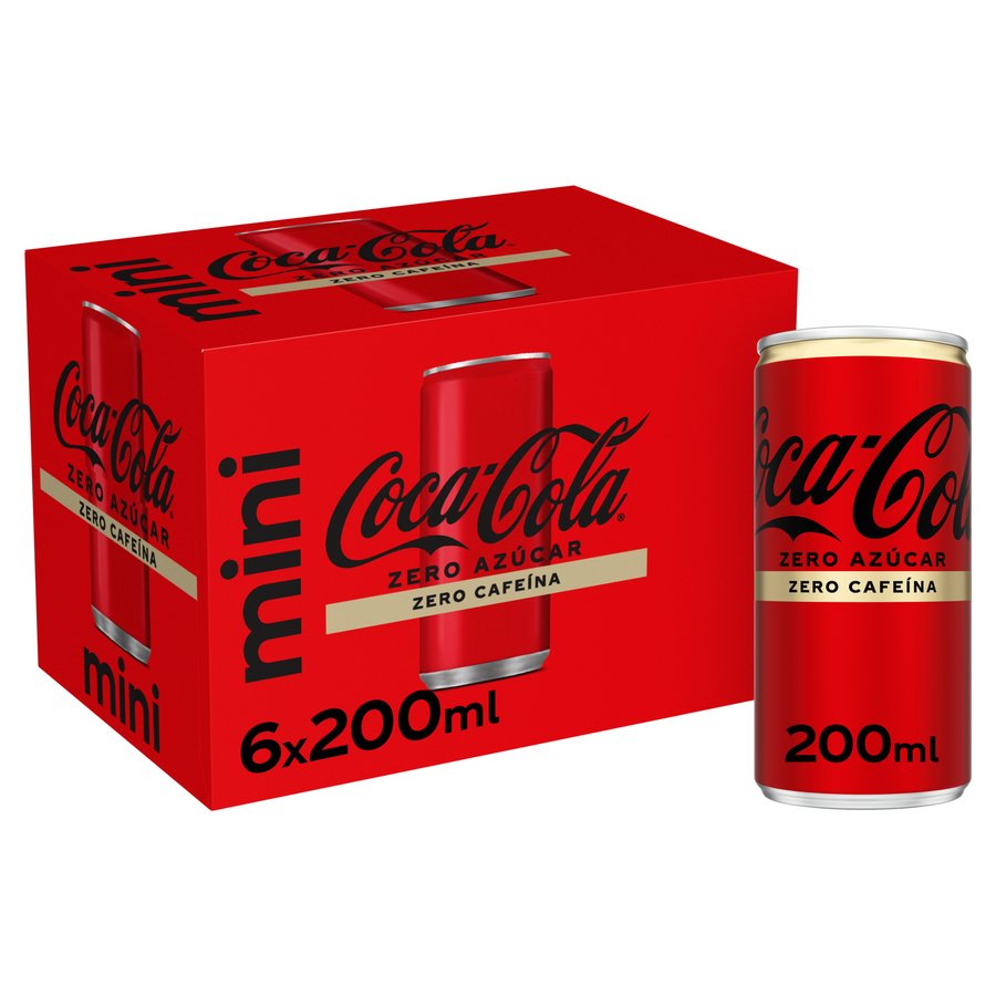 Refresco COCA-COLA Zero Zero lata pack 6x20 cl