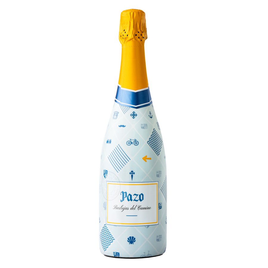 Bebida PAZO blanco Burbujas del Camino botella 75 cl