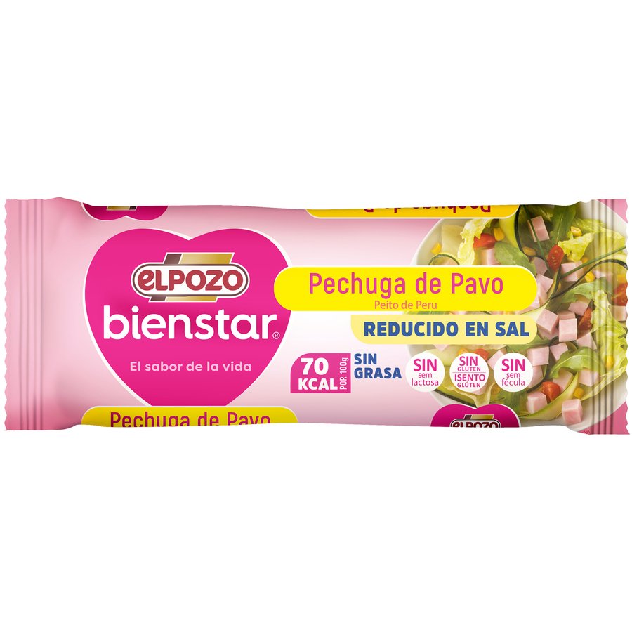 Pechuga de pavo ELPOZO sin grasa reducida en sal Bienstar 340 g
