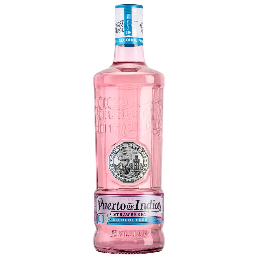 Bebida sin alcohol PUERTO DE INDIAS 0,0% Strawberry botella 70 cl