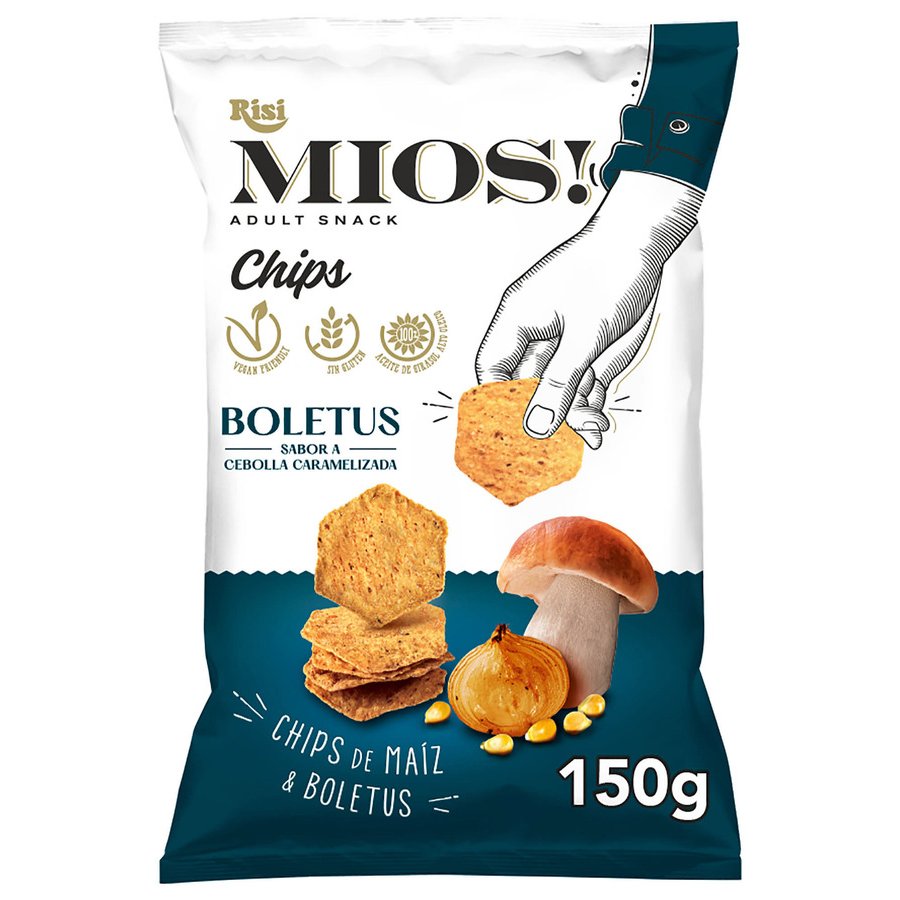 Chips maíz y boletus Mios! RISI 150 g