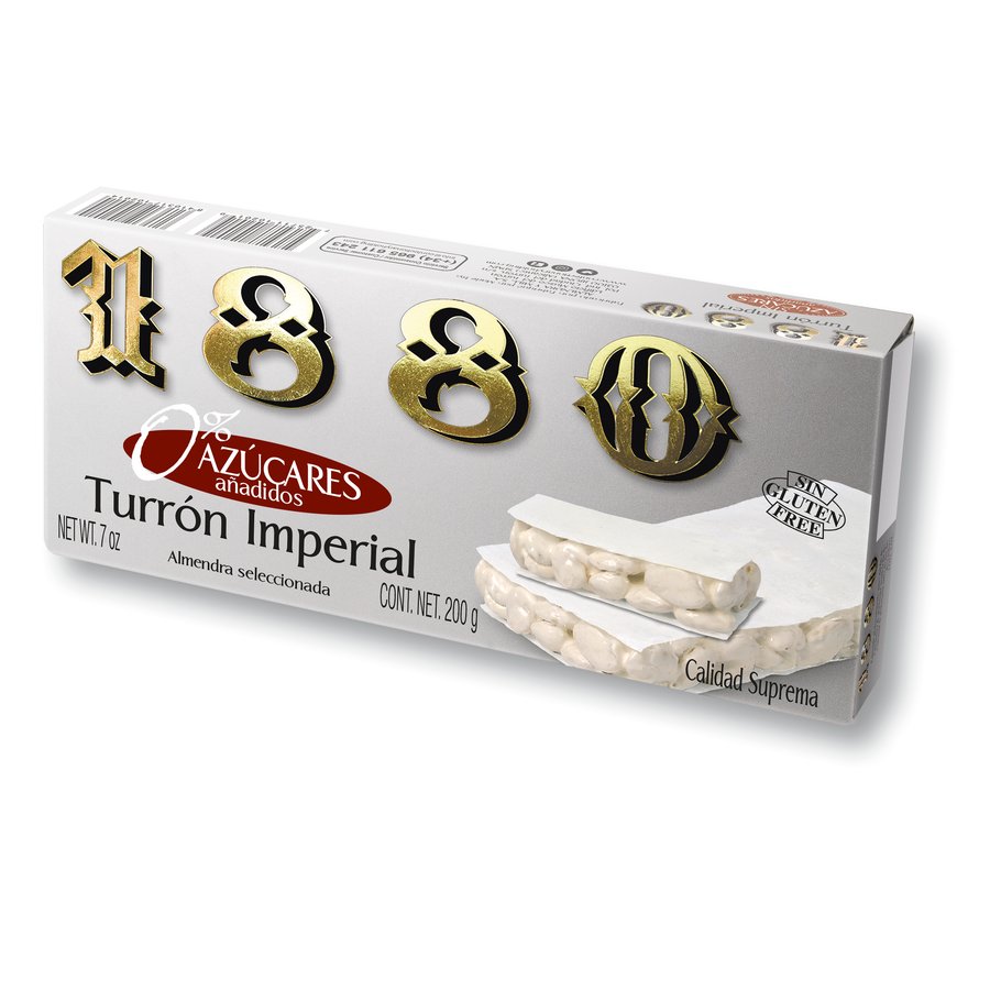 Turrón Alicante 1880 sin azúcar tableta 200 g