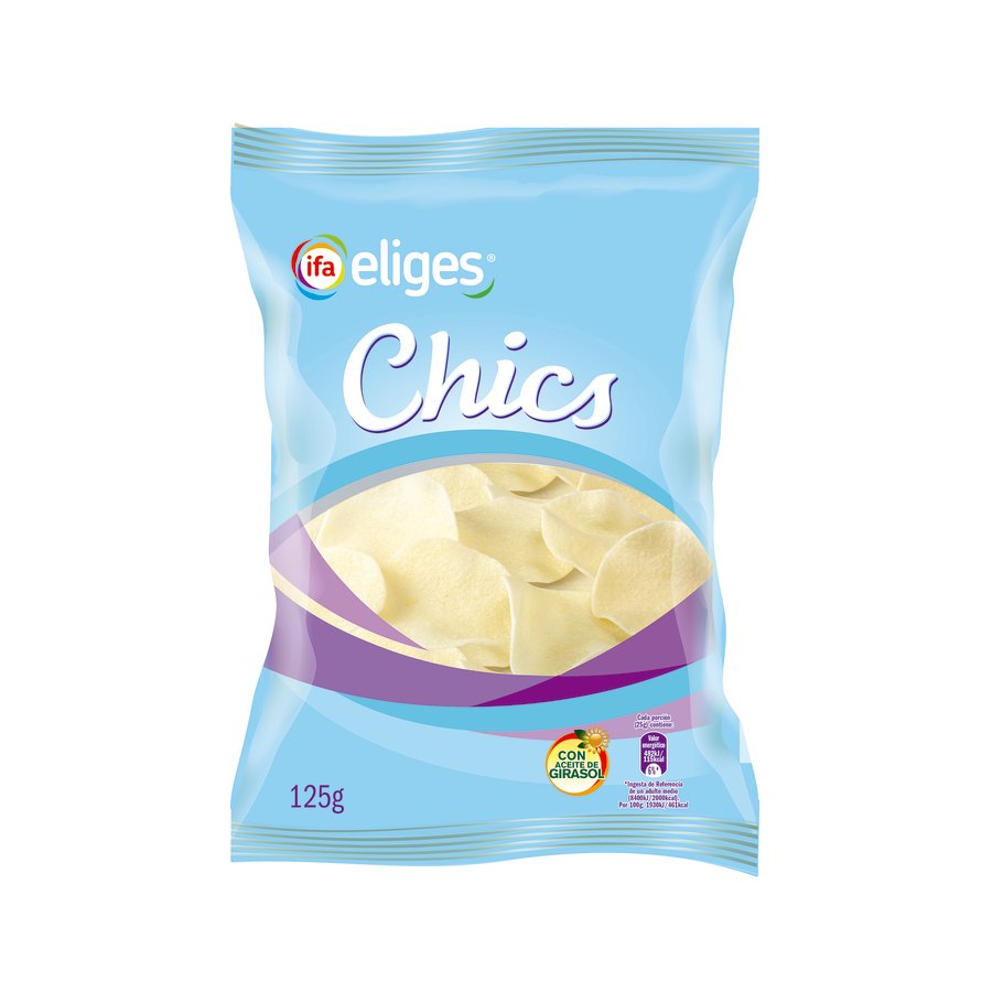 Aperitivos de patata deshidratada IFA ELIGES chics 125 g