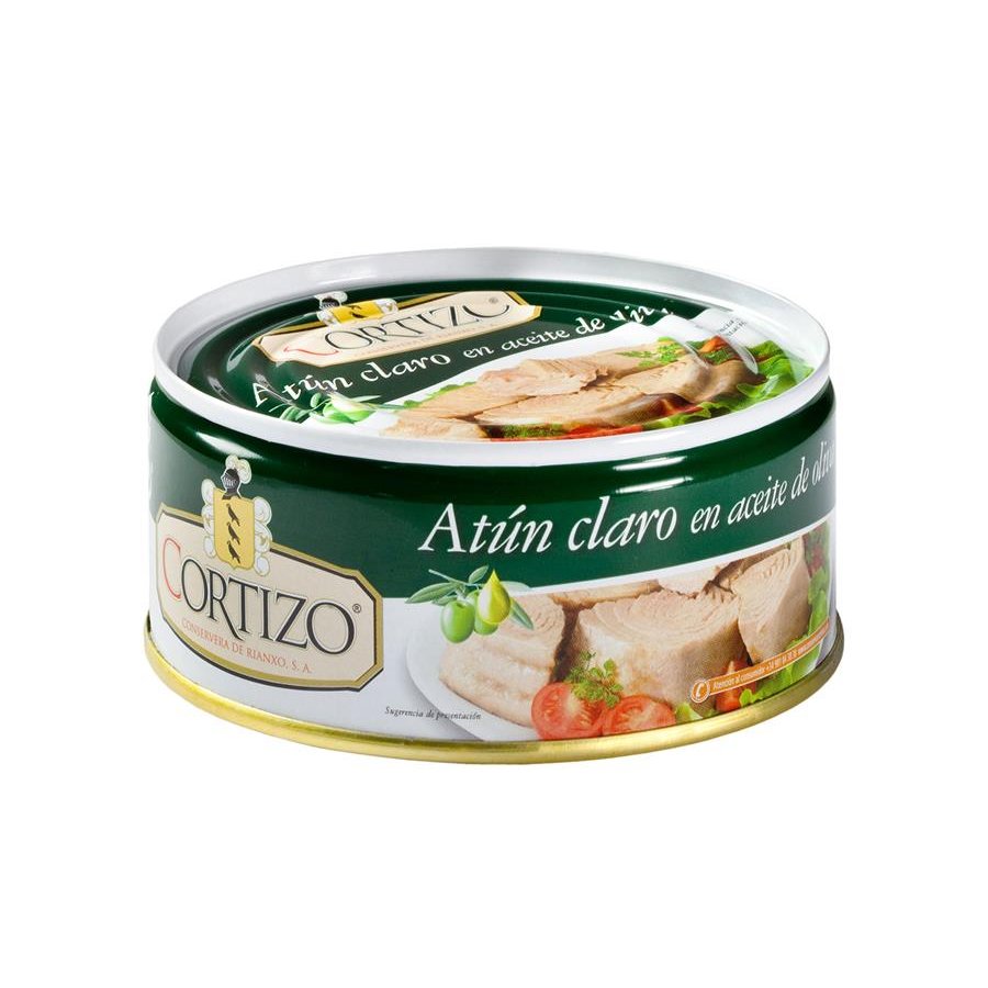 Atún claro en aceite de oliva CORTIZO ro-160 g pn.