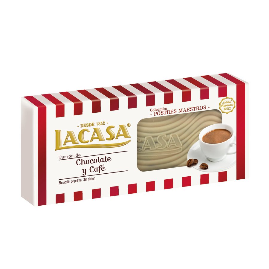 Turrón de chocolate y café LACASA 225 g