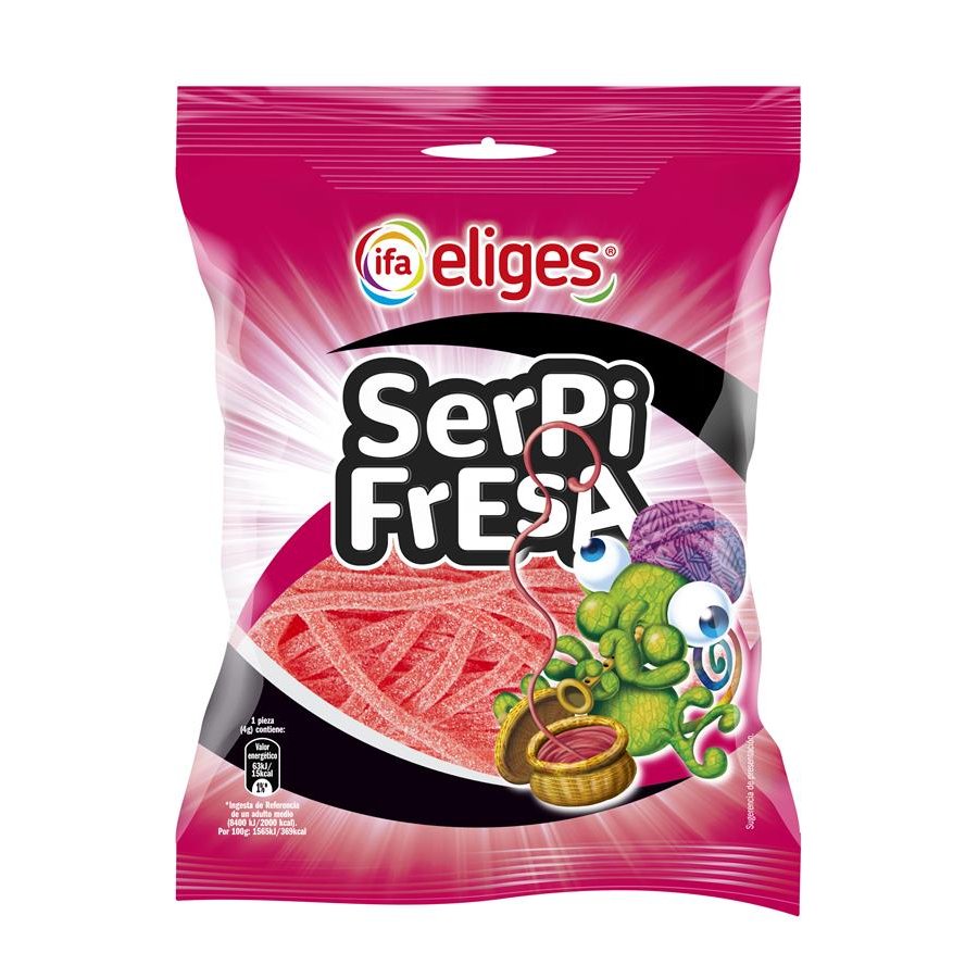 Caramelos goma IFA ELIGES serpi fresa 100 g