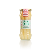 Espárragos blancos EKOLO gruesos 6/12 Extra Bio (IGP Espárrago de Navarra) frasco 210 g pne.
