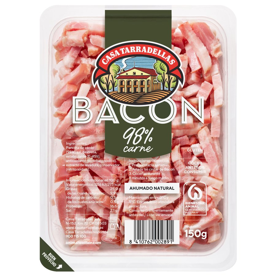 Cintas de bacon CASA TARRADELLAS 150 g