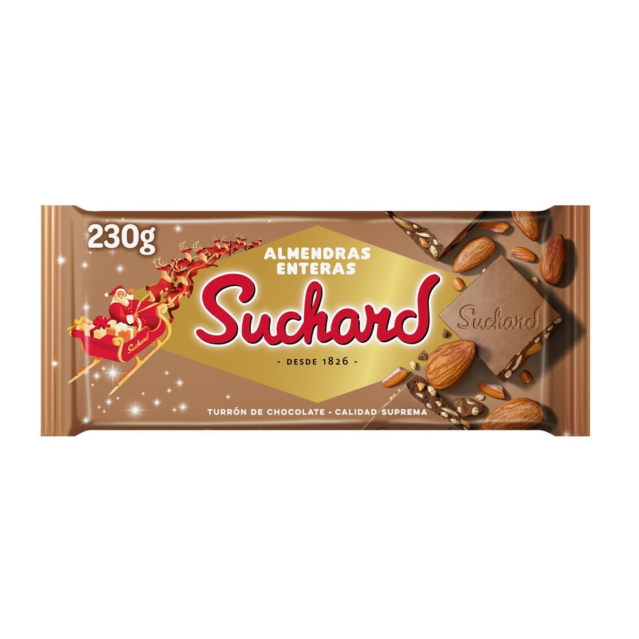 Turrón SUCHARD chocolate almendras 230 g