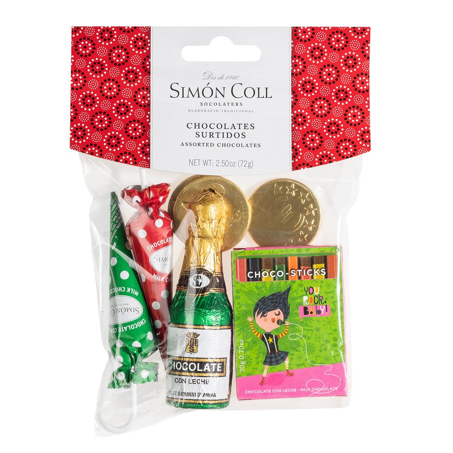 Surtido Navidad chocolate SIMON COLL bolsa 72 g