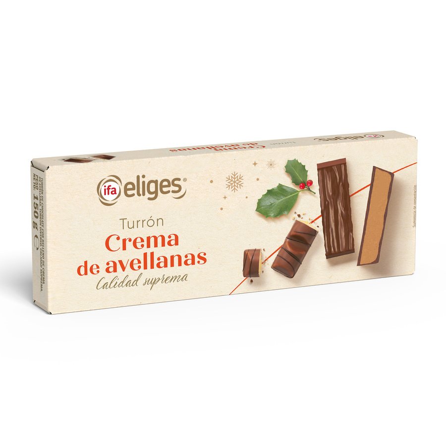 Turrón crema avellanas IFA ELIGES 150 g