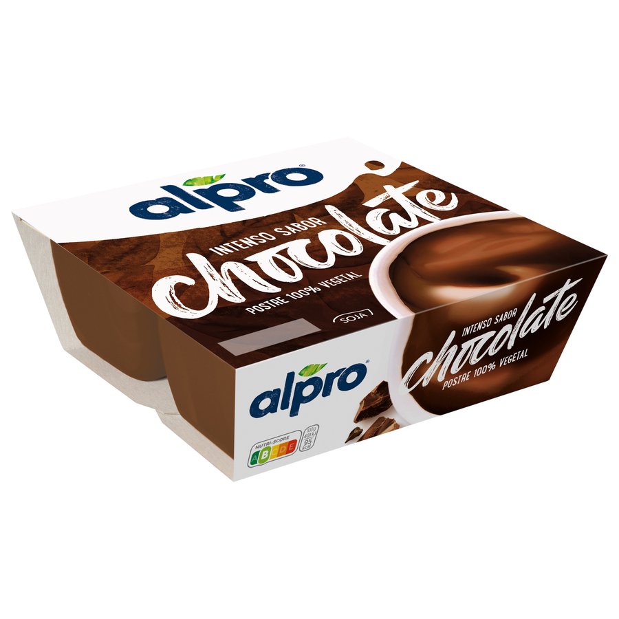Postre vegetal soja ALPRO chocolate negro 4 x 125 g