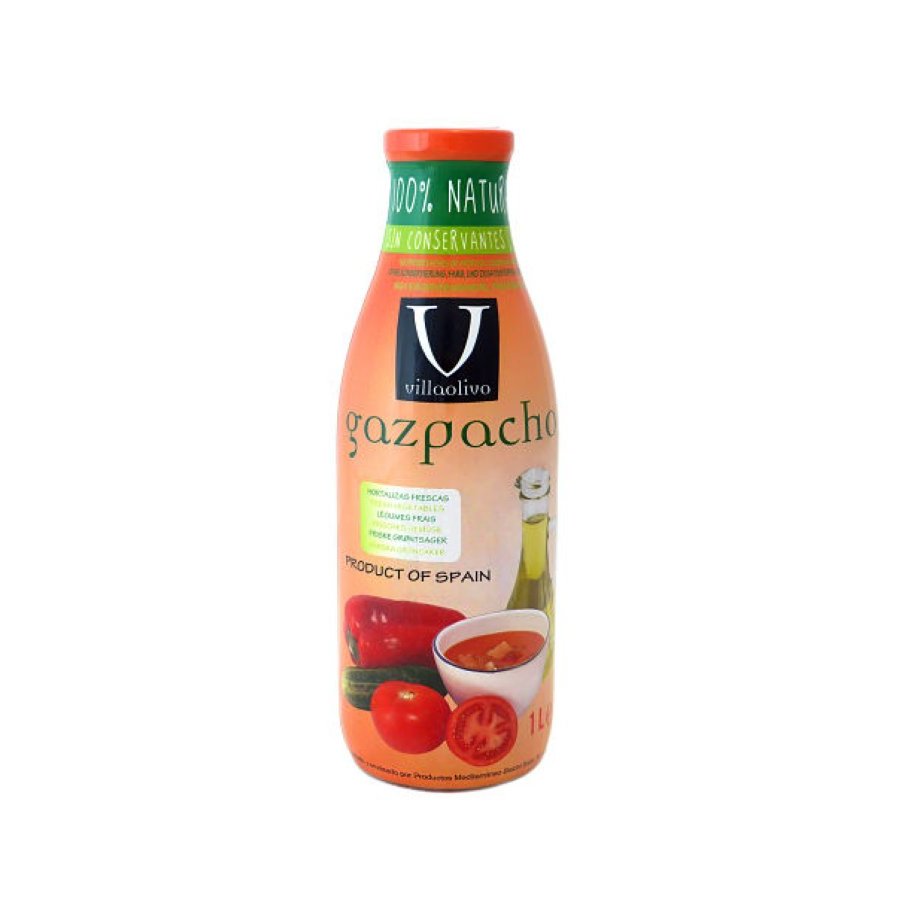 Gazpacho de hortalizas frescas VILLAOLIVO 100% natural 1 l