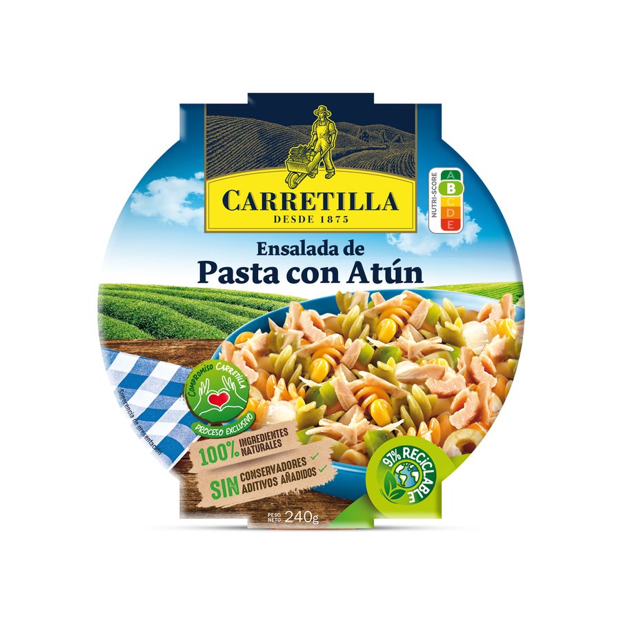 Ensalada CARRETILLA pasta con atún  240 g