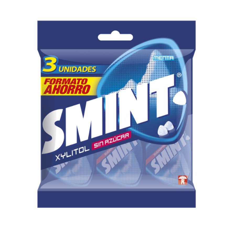Caramelos SMINT menta sin azúcar 3 unidades 24 g