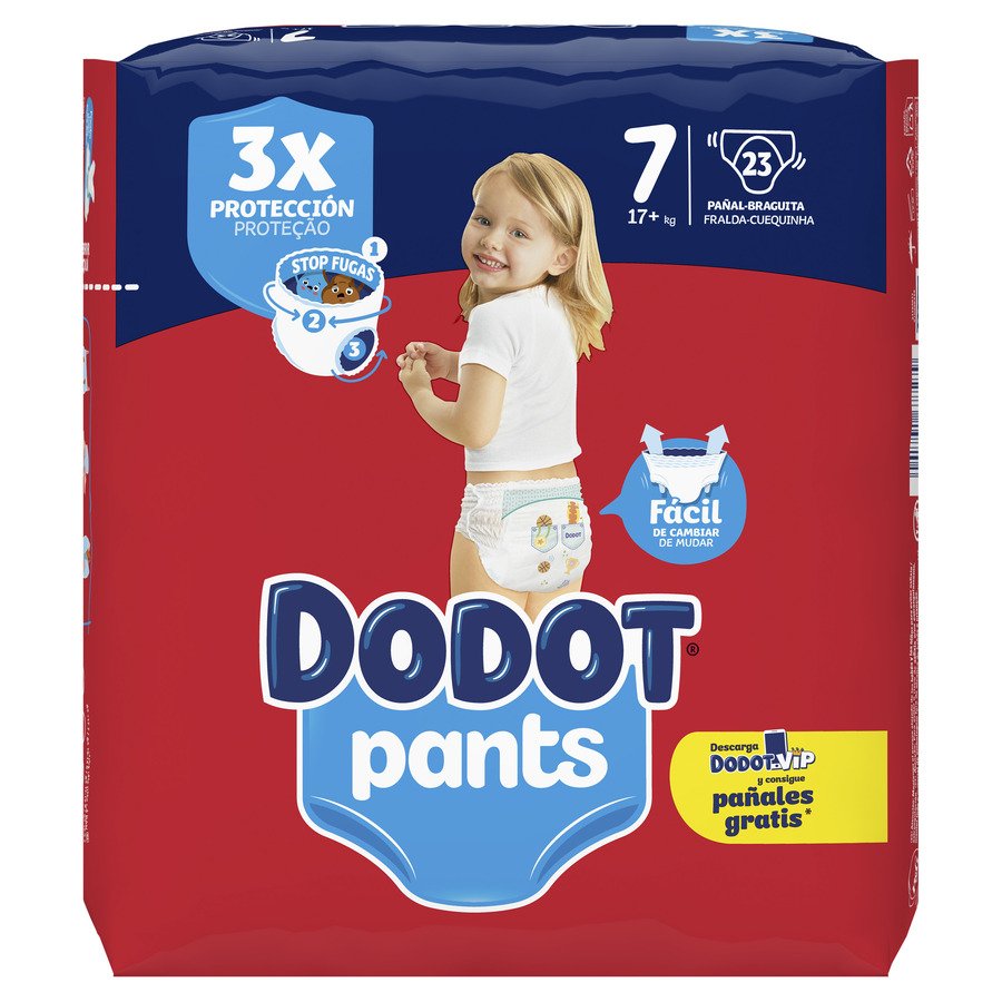 Pañal aprendizaje DODOT pants talla 7 23 unidades