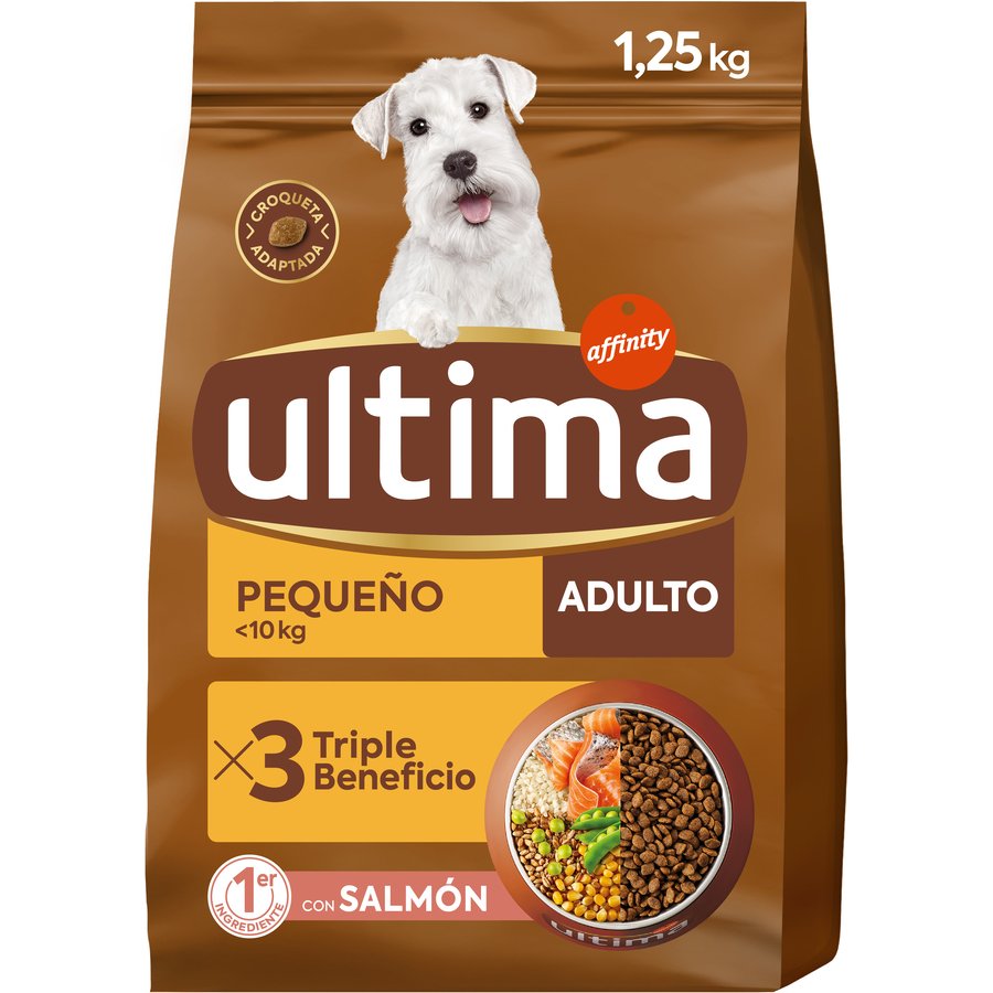 Alimento para perro mini ULTIMA salmón 1,25 kg