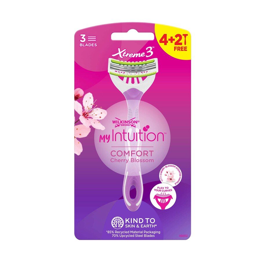 Maquinilla desechable WILKINSON Xtreme3 Intuition 3 hojas 4 unidades