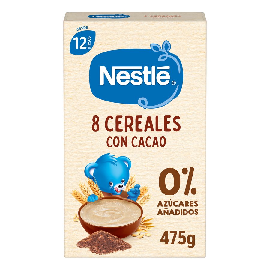 Papilla NESTLE 8 cereales cacao 475 g