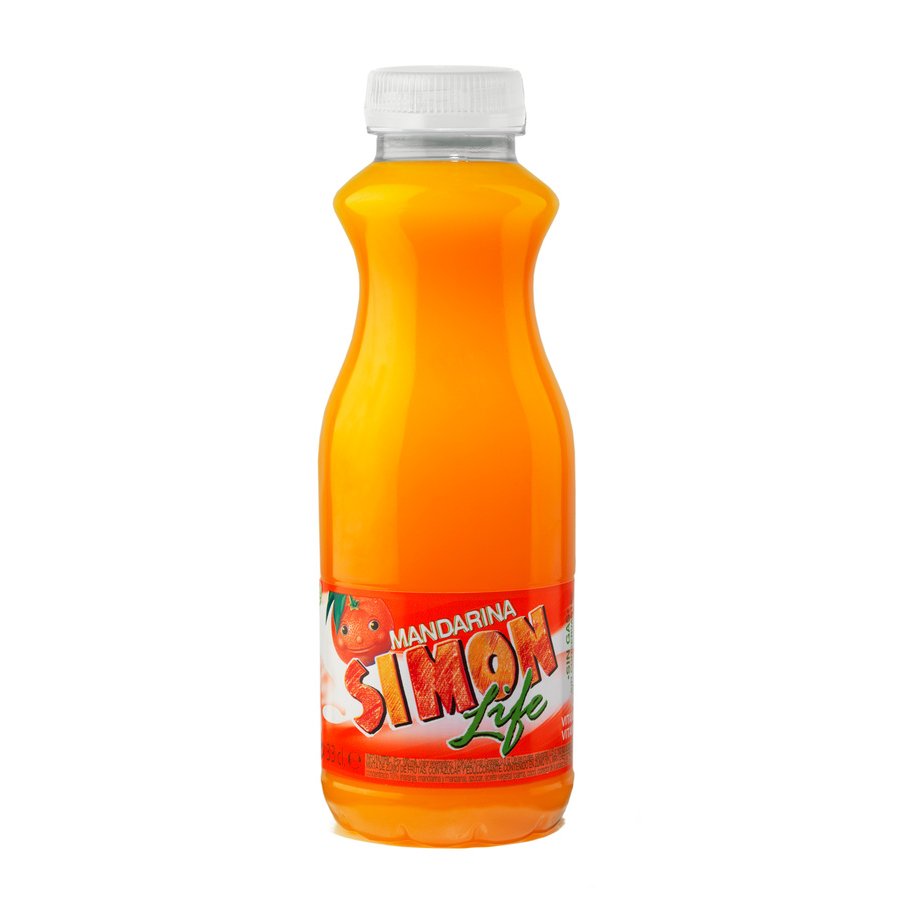 Refresco refrigerado SIMON LIFE naranja pet 330 ml