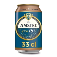 Cerveza AMSTEL Oro Tostada 0,0% lata 33 cl